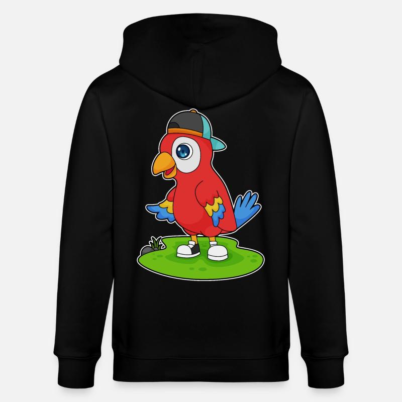 Bouchon de perroquet - Veste à capuche bio CULTIVATOR Stanley/Stella Unisexe - noir