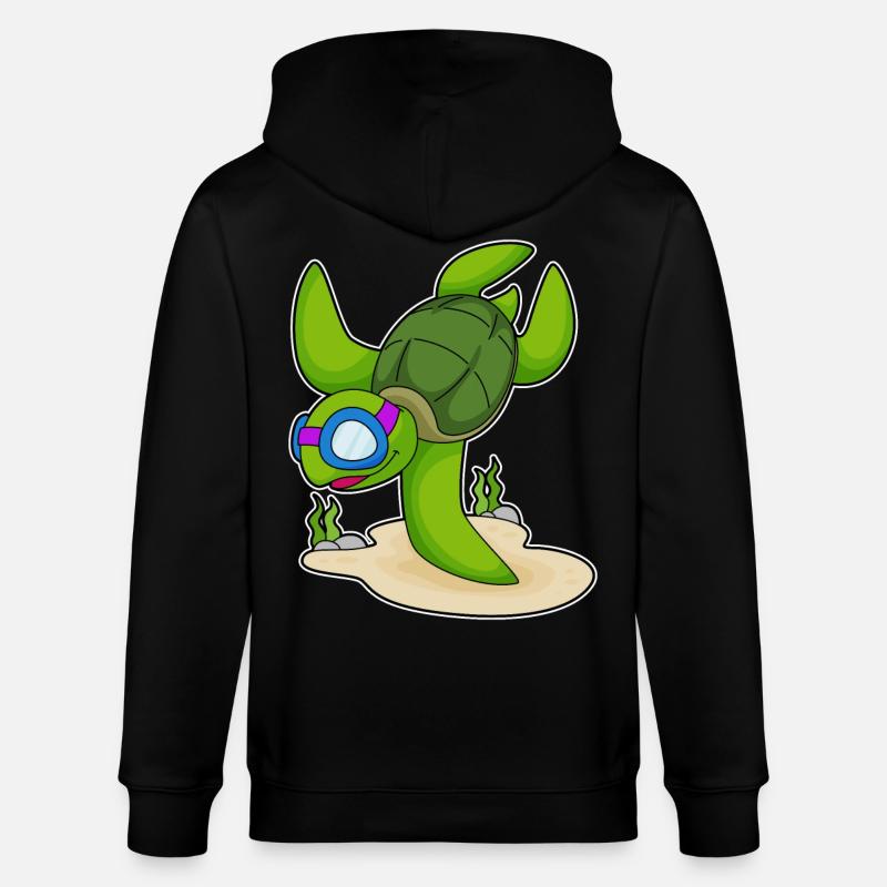 Lunettes Turtle Diver - Veste à capuche bio CULTIVATOR Stanley/Stella Unisexe - noir