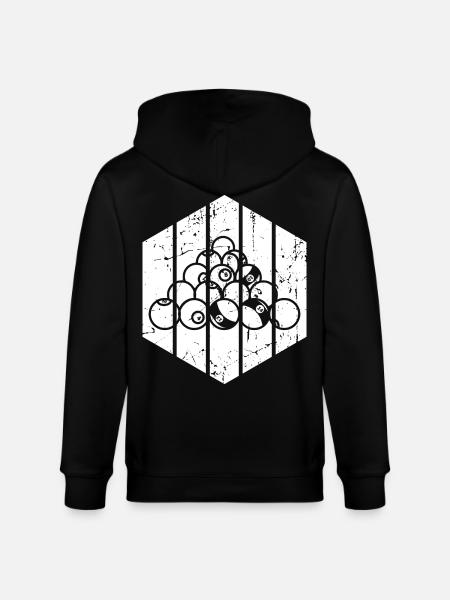 Bester Billardspieler - Stanley/Stella Unisex Bio-Kapuzenjacke CULTIVATOR  - Schwarz