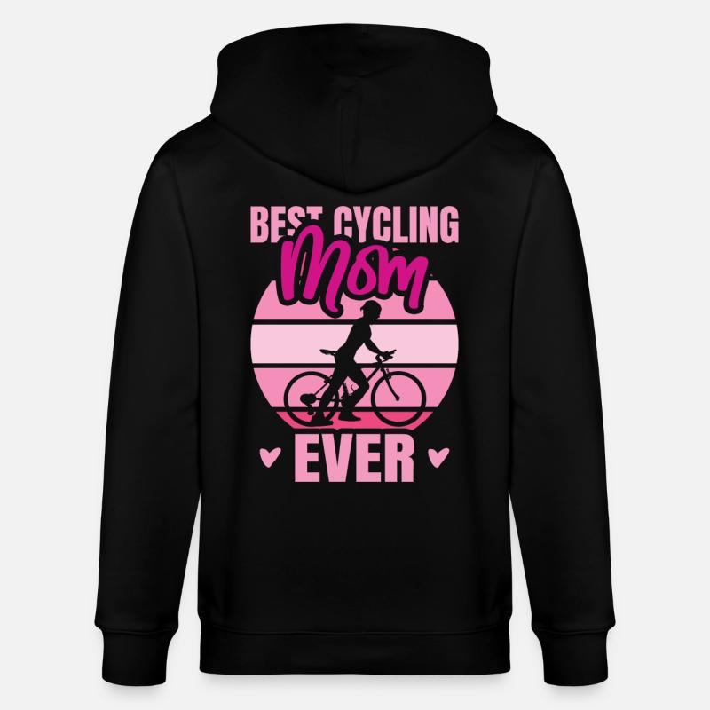 Radfahrer Mutter - Stanley/Stella Unisex Bio-Kapuzenjacke CULTIVATOR  - Schwarz