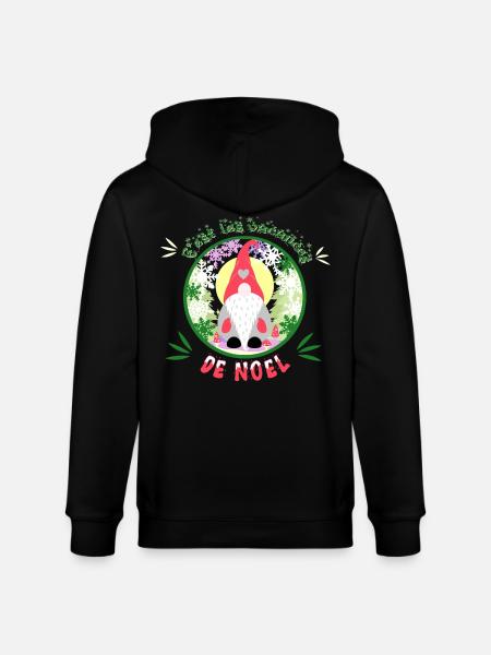 c'est les vacances de noël - Veste à capuche bio CULTIVATOR Stanley/Stella Unisexe - noir