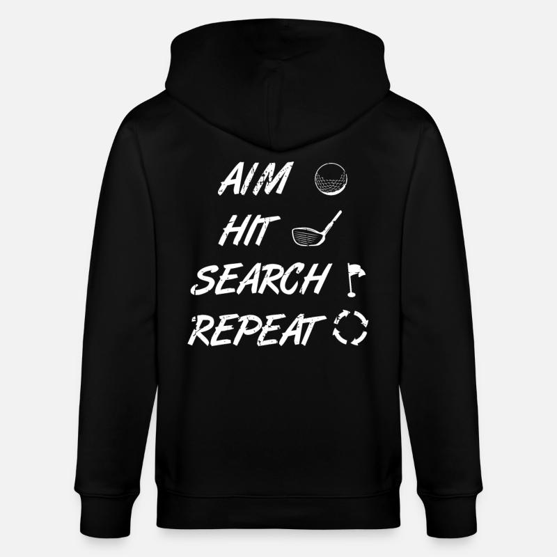 Aim Beat Search Répéter Golf - Veste à capuche bio CULTIVATOR Stanley/Stella Unisexe - noir