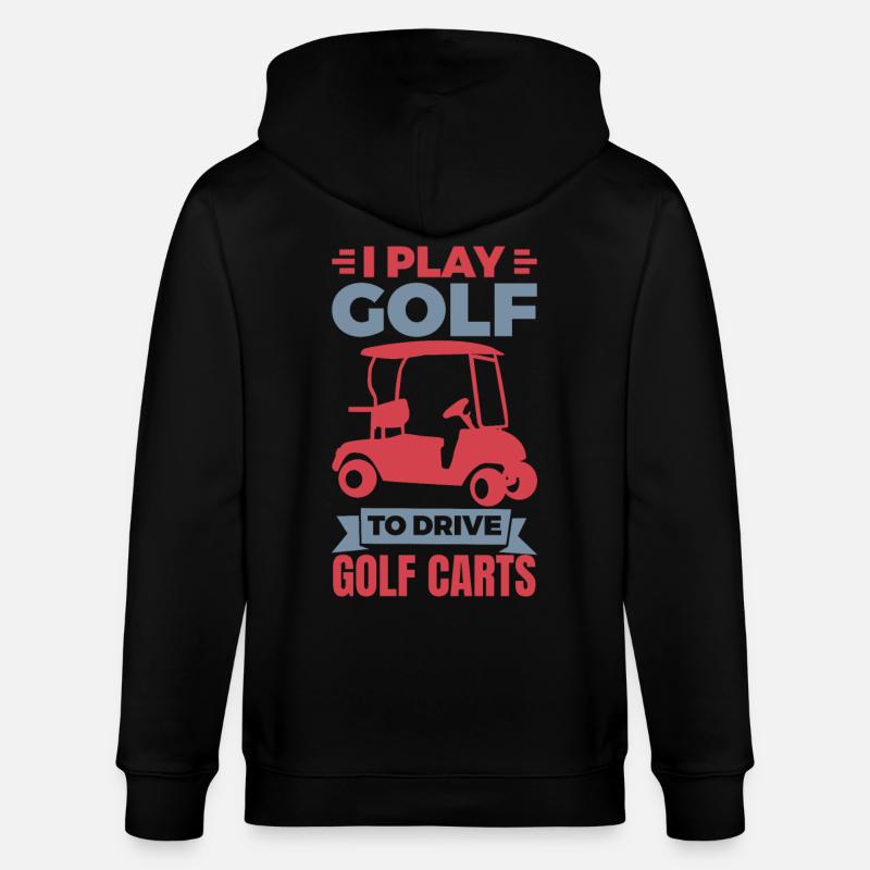 Blague sur le chariot de golf - Veste à capuche bio CULTIVATOR Stanley/Stella Unisexe - noir