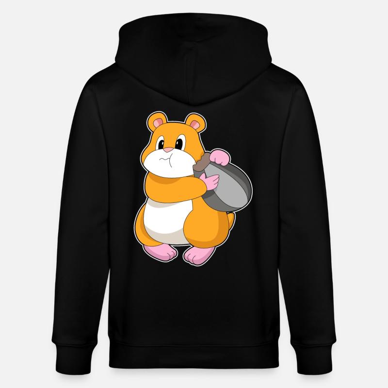 Hamster Noyer - Veste à capuche bio CULTIVATOR Stanley/Stella Unisexe - noir