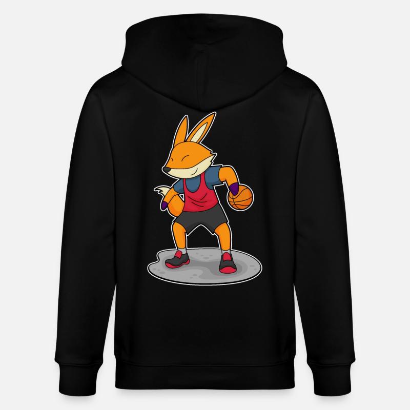 Fuchs Basketteur Basketteur - Veste à capuche bio CULTIVATOR Stanley/Stella Unisexe - noir