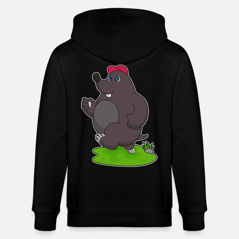 Mole Jogger Jogging - Veste à capuche bio CULTIVATOR Stanley/Stella Unisexe - noir