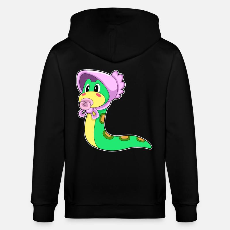 Sucette Serpent Bébé - Veste à capuche bio CULTIVATOR Stanley/Stella Unisexe - noir