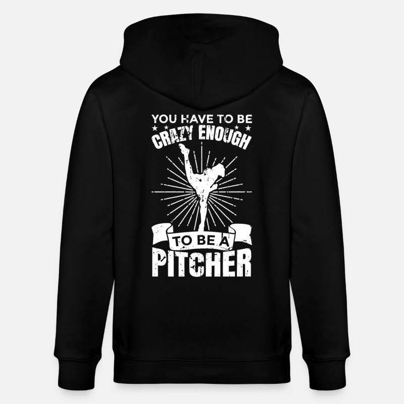 Baseball Pitcher - Stanley/Stella Unisex Bio-Kapuzenjacke CULTIVATOR  - Schwarz