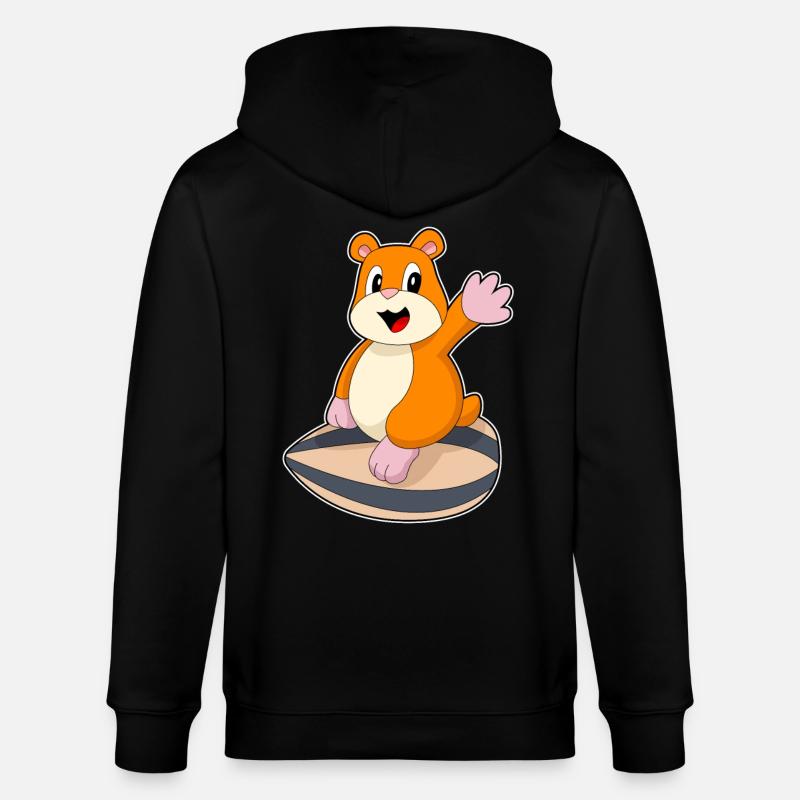 Hamster Samen - Stanley/Stella Unisex Bio-Kapuzenjacke CULTIVATOR  - Schwarz