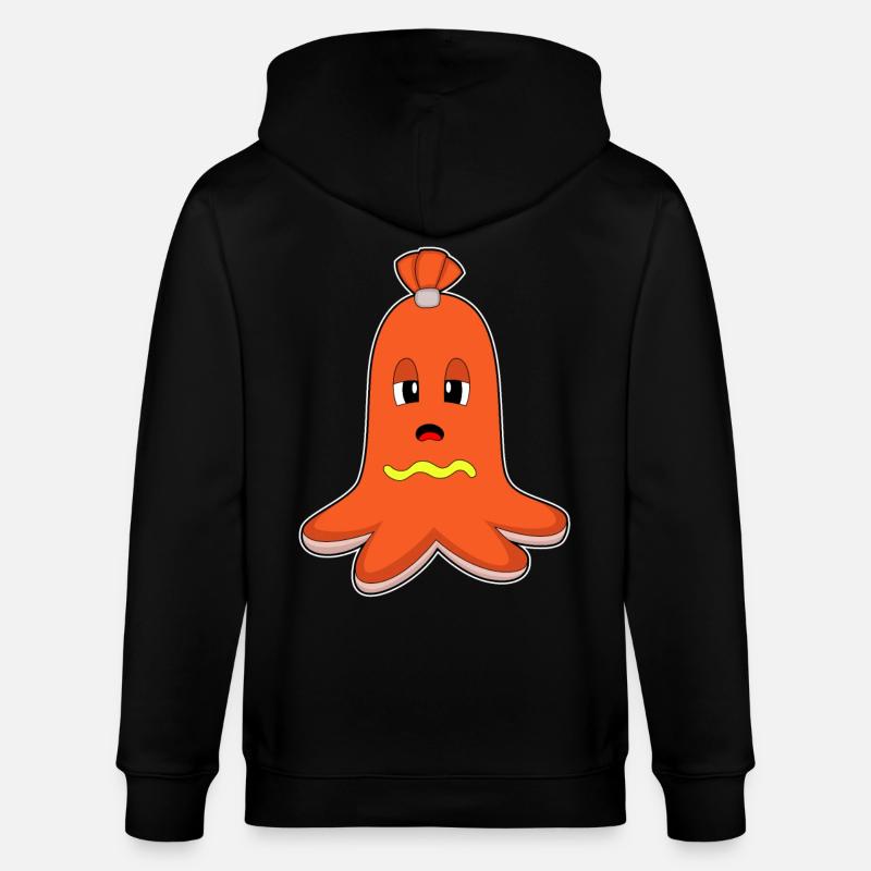 Hot-dog Octopus - Veste à capuche bio CULTIVATOR Stanley/Stella Unisexe - noir