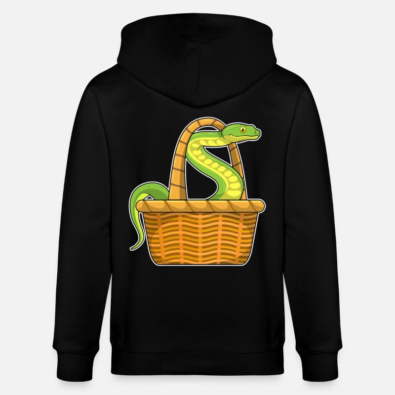 Panier serpent - Veste à capuche bio CULTIVATOR Stanley/Stella Unisexe - noir