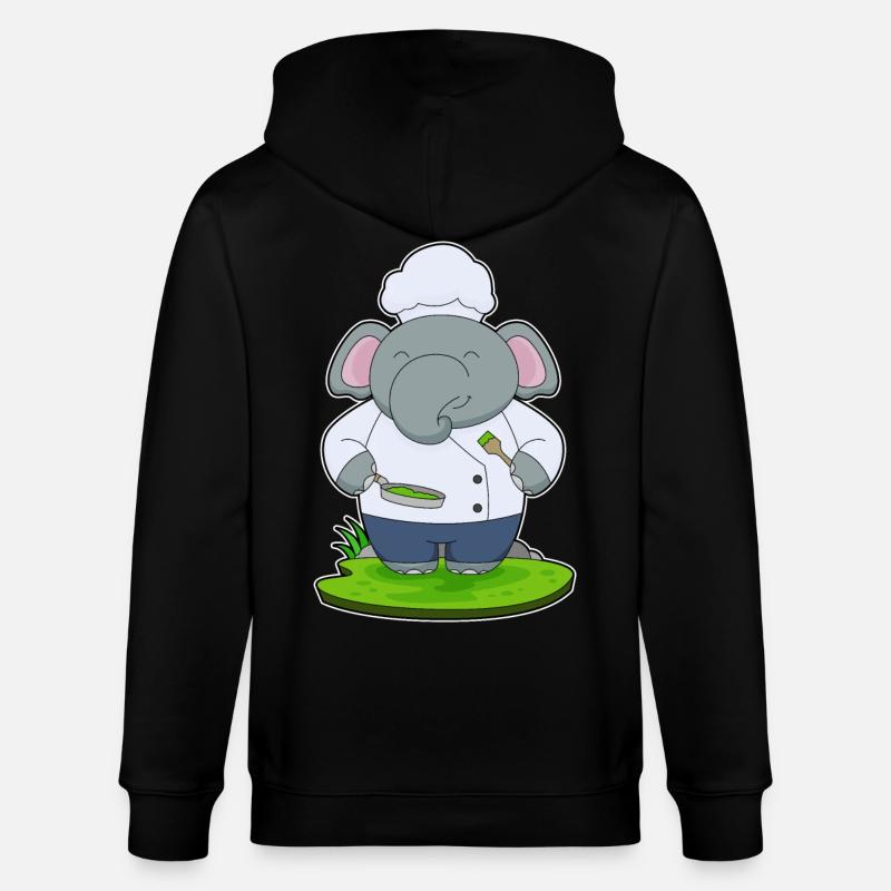 Poêle à éléphant - Veste à capuche bio CULTIVATOR Stanley/Stella Unisexe - noir