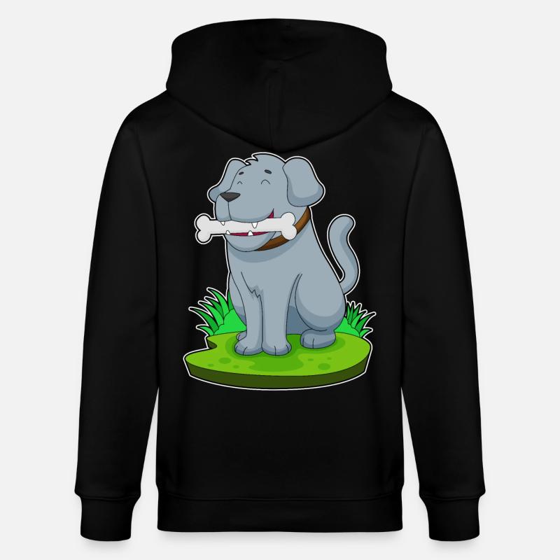 Os de chien - Veste à capuche bio CULTIVATOR Stanley/Stella Unisexe - noir