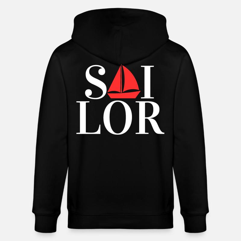 Capitaine Sailor Sailing - Veste à capuche bio CULTIVATOR Stanley/Stella Unisexe - noir