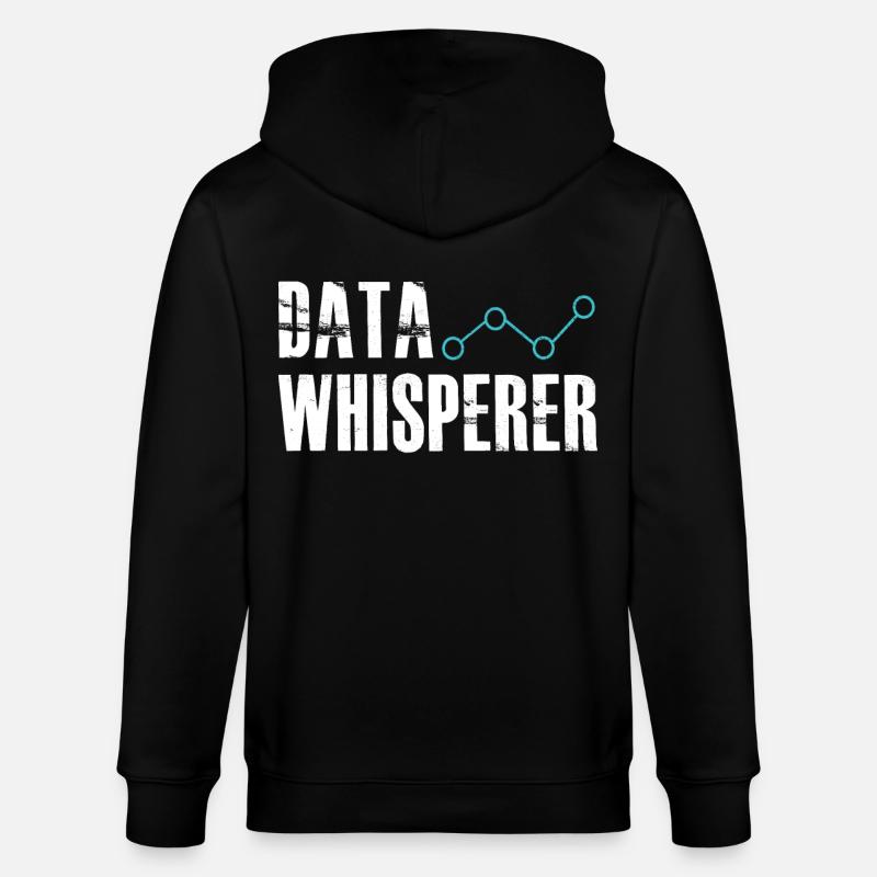 Data Whisperer Science Analyst Ingénieur logiciel - Veste à capuche bio CULTIVATOR Stanley/Stella Unisexe - noir