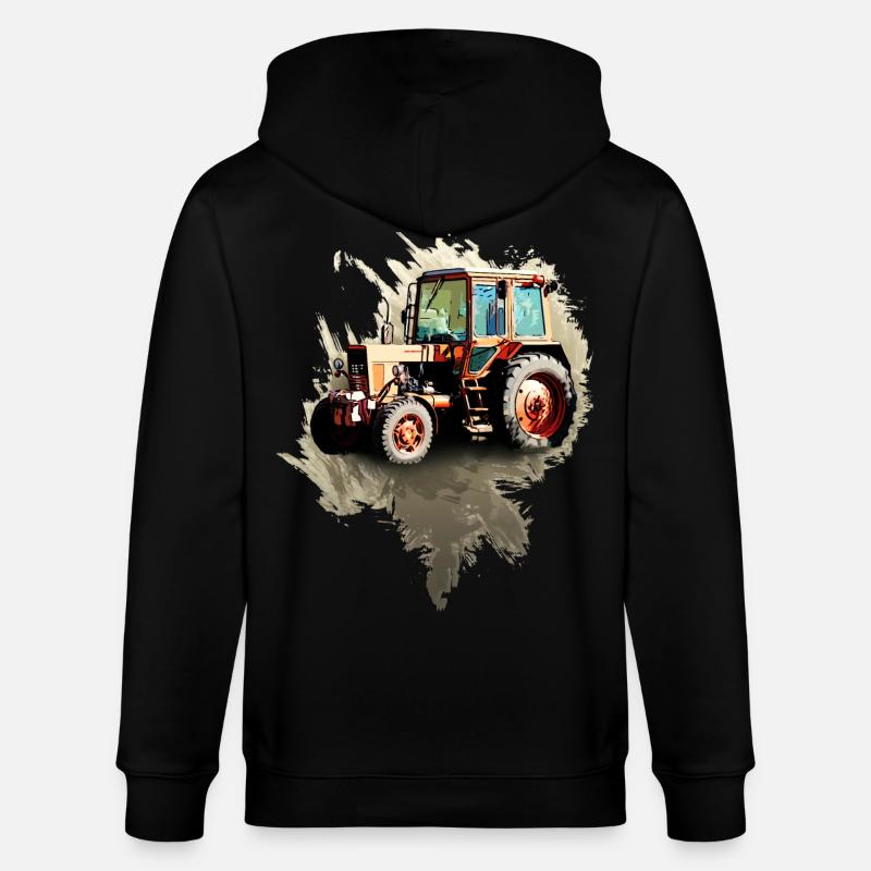 Biélorussie MTZ 82 Tracteur - Veste à capuche bio CULTIVATOR Stanley/Stella Unisexe - noir