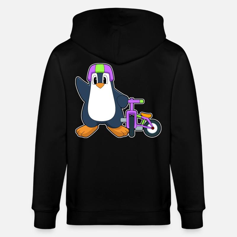 Vélo Pingouin - Veste à capuche bio CULTIVATOR Stanley/Stella Unisexe - noir