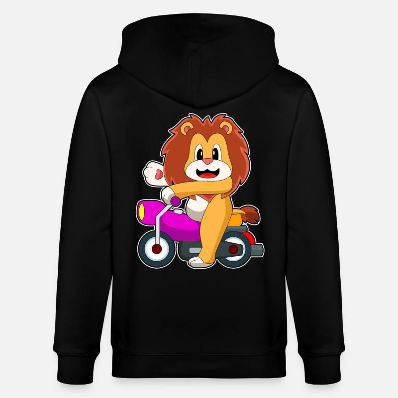 Moto Lion - Veste à capuche bio CULTIVATOR Stanley/Stella Unisexe - noir