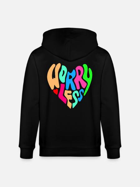 S’inquiéter moins, c’est le conseil # - Veste à capuche bio CULTIVATOR Stanley/Stella Unisexe - noir