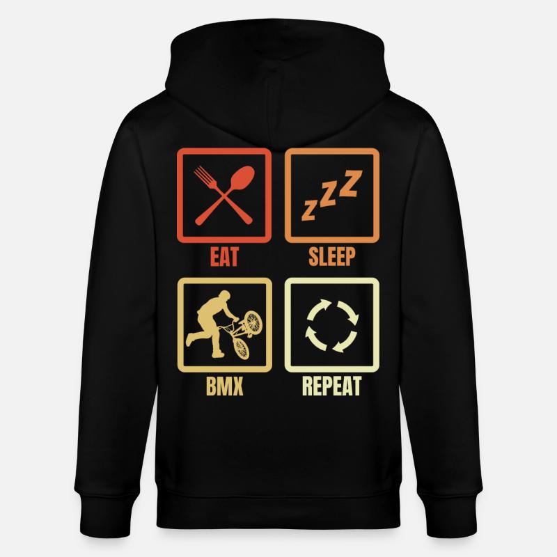 BMX Routine - Veste à capuche bio CULTIVATOR Stanley/Stella Unisexe - noir