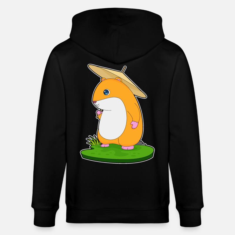 Parapluie de hamster - Veste à capuche bio CULTIVATOR Stanley/Stella Unisexe - noir