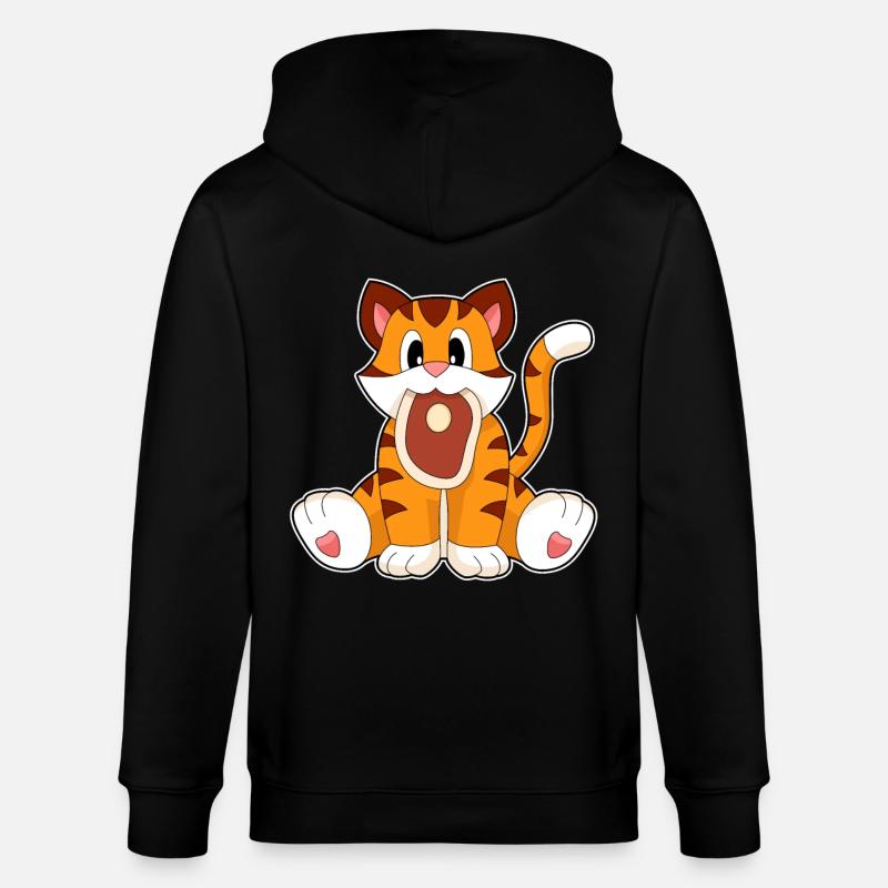 Tiger Fleisch - Stanley/Stella Unisex Bio-Kapuzenjacke CULTIVATOR  - Schwarz
