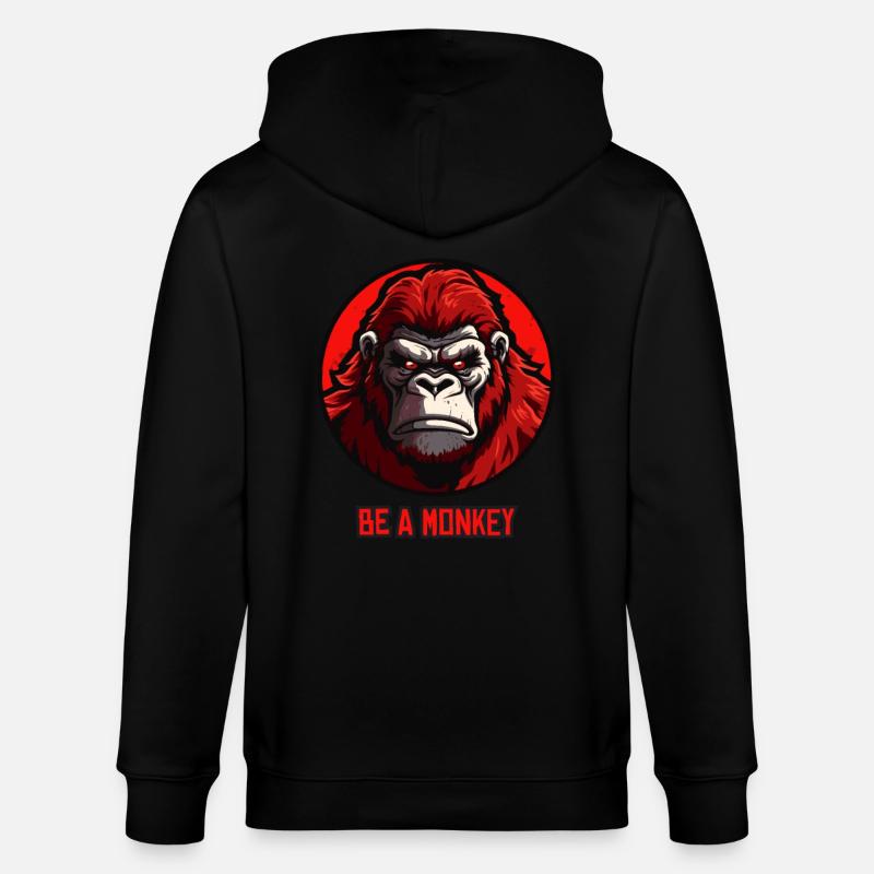 Sei ein Affe - Stanley/Stella Unisex Bio-Kapuzenjacke CULTIVATOR  - Schwarz