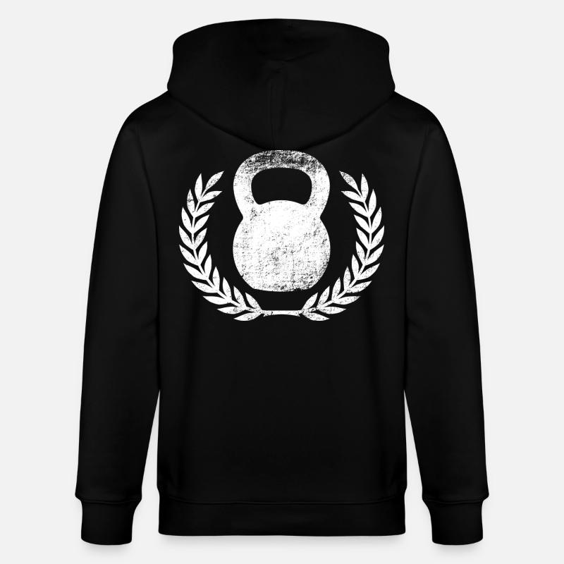 Kettlebell - Veste à capuche bio CULTIVATOR Stanley/Stella Unisexe - noir