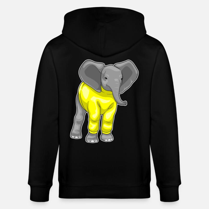 Éléphant d’hiver - Veste à capuche bio CULTIVATOR Stanley/Stella Unisexe - noir