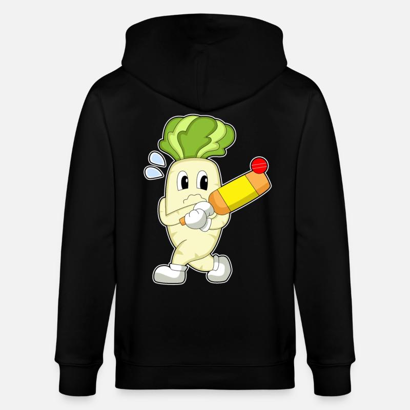 Radieschen Cricket Cricketschläger - Stanley/Stella Unisex Bio-Kapuzenjacke CULTIVATOR - Schwarz