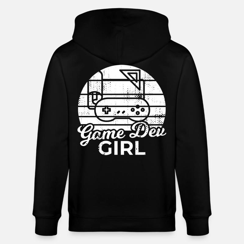 Fille de développement de jeu - Veste à capuche bio CULTIVATOR Stanley/Stella Unisexe - noir