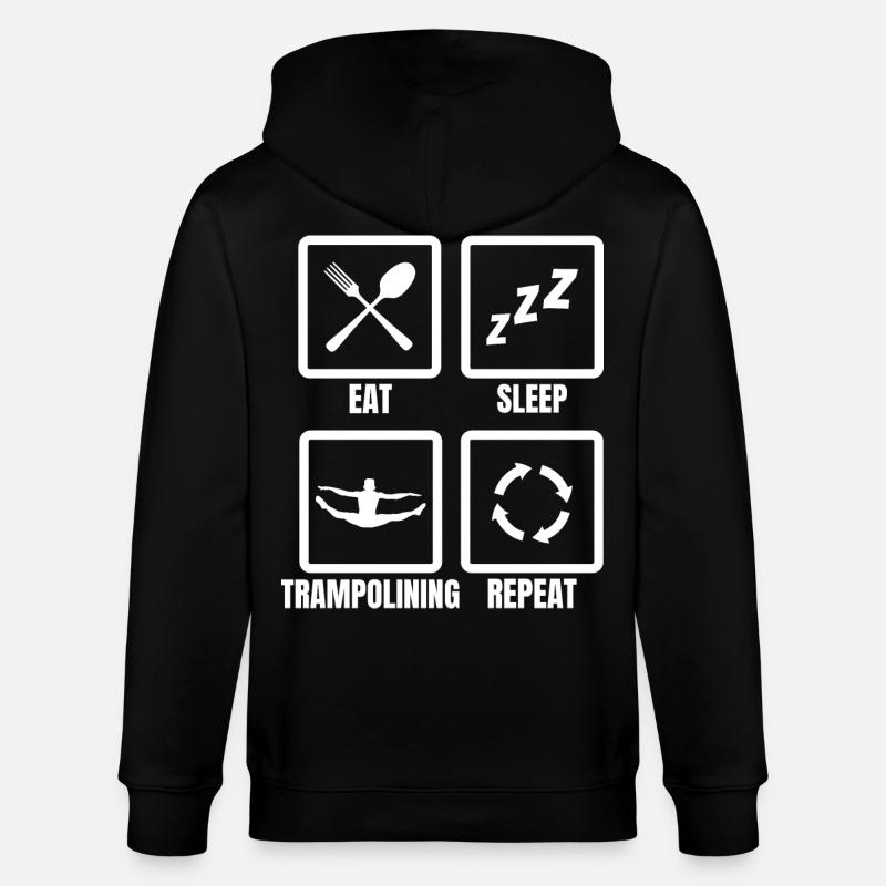 Trampolinist Routine - Stanley/Stella Unisex Bio-Kapuzenjacke CULTIVATOR - Schwarz