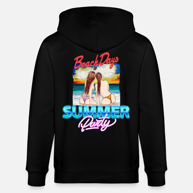 Journées à la plage - Veste à capuche bio CULTIVATOR Stanley/Stella Unisexe - noir