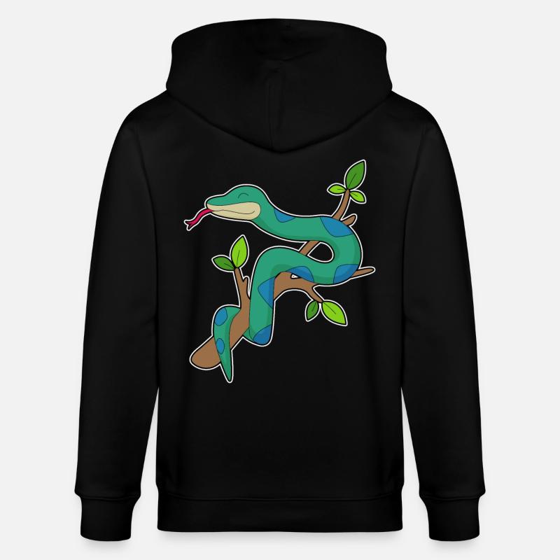 Branche de serpent - Veste à capuche bio CULTIVATOR Stanley/Stella Unisexe - noir