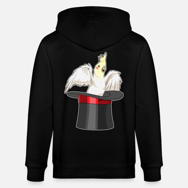 Parrot Wizard Cylindre - Veste à capuche bio CULTIVATOR Stanley/Stella Unisexe - noir