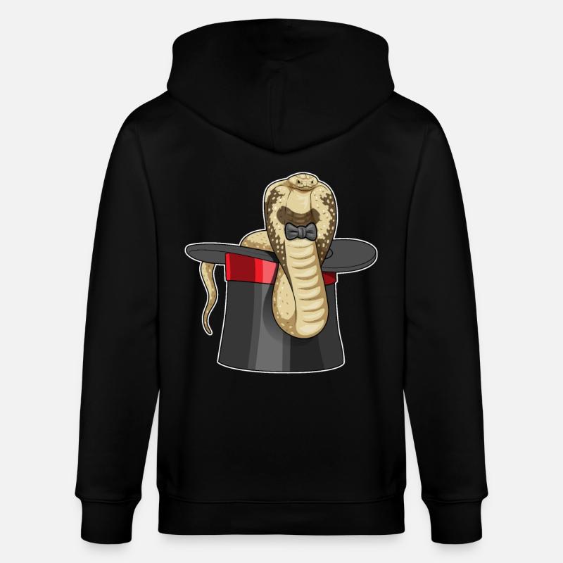 Cylindre Snake Wizard - Veste à capuche bio CULTIVATOR Stanley/Stella Unisexe - noir