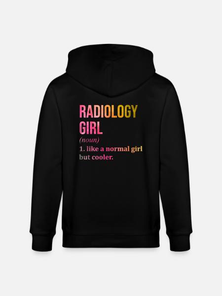 Radiology Girl Lustiger Spruch - Stanley/Stella Unisex Bio-Kapuzenjacke CULTIVATOR - Schwarz