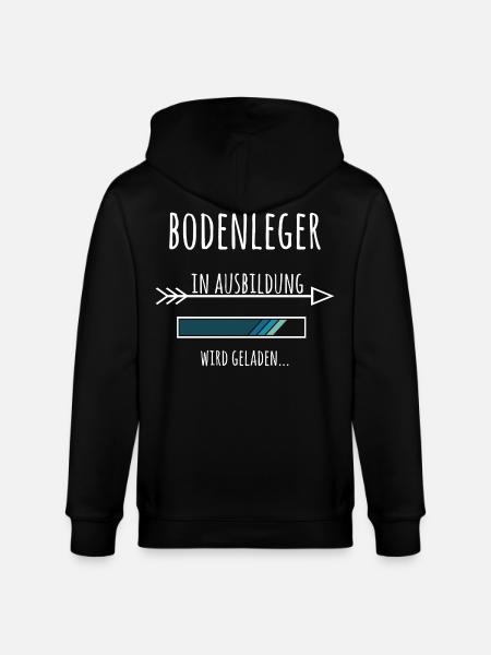 Bodenleger Ausbildung Geschenk Beruf Handwerk - Stanley/Stella Unisex Bio-Kapuzenjacke CULTIVATOR - Schwarz