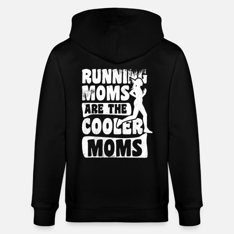 Läufer Mama - Stanley/Stella Unisex Bio-Kapuzenjacke CULTIVATOR  - Schwarz