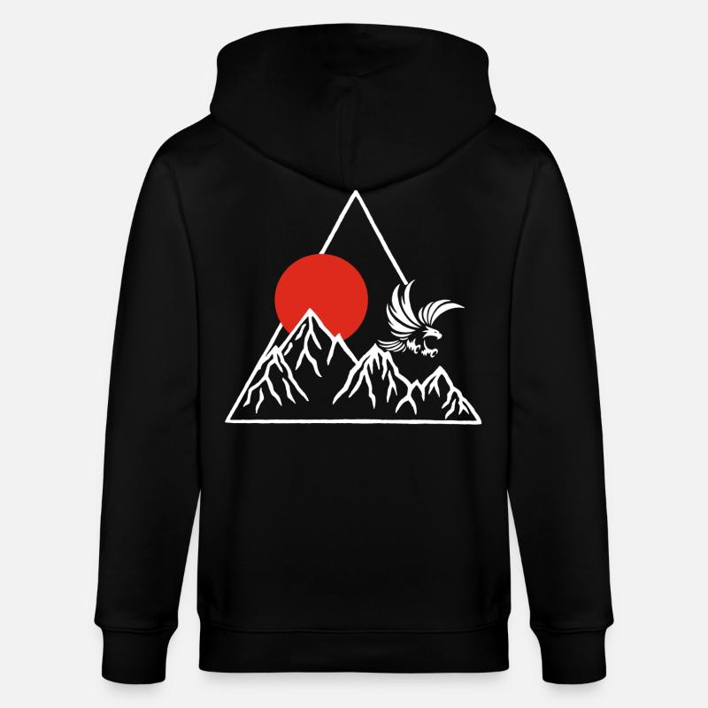 Le toit du monde (blanc) - Veste à capuche bio CULTIVATOR Stanley/Stella Unisexe - noir