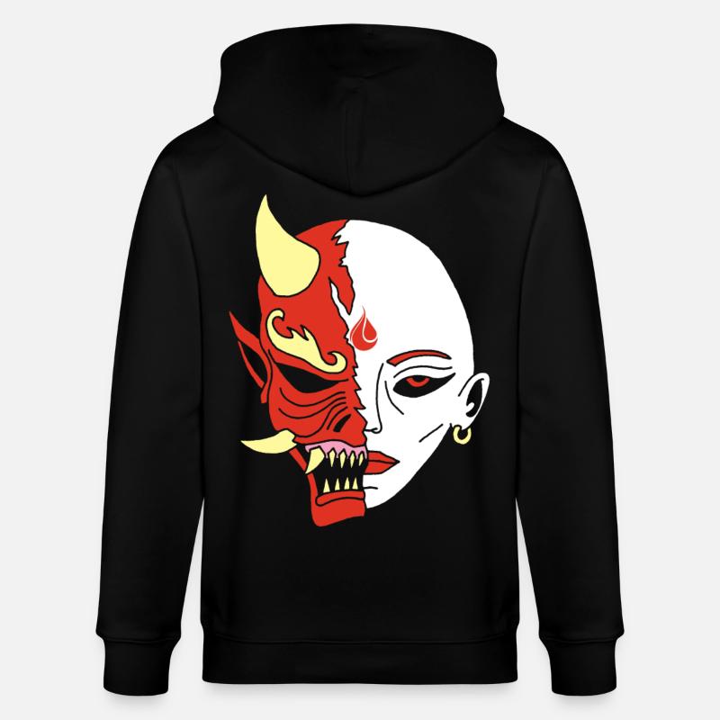 Mensch oder Dämon? - Stanley/Stella Unisex Bio-Kapuzenjacke CULTIVATOR  - Schwarz