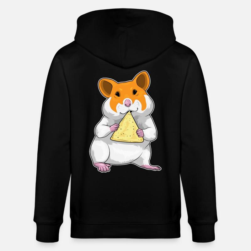 Croustilles de hamster - Veste à capuche bio CULTIVATOR Stanley/Stella Unisexe - noir