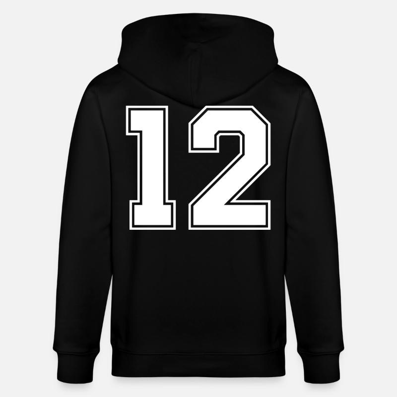 NUMMER ZWÖLF 12 - Stanley/Stella Unisex Bio-Kapuzenjacke CULTIVATOR  - Schwarz