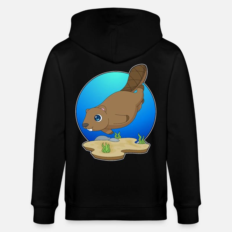 Beaver Diver Plongée - Veste à capuche bio CULTIVATOR Stanley/Stella Unisexe - noir