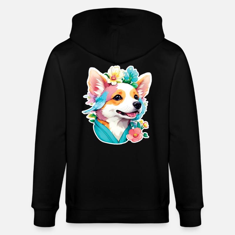 Corgi - Veste à capuche bio CULTIVATOR Stanley/Stella Unisexe - noir