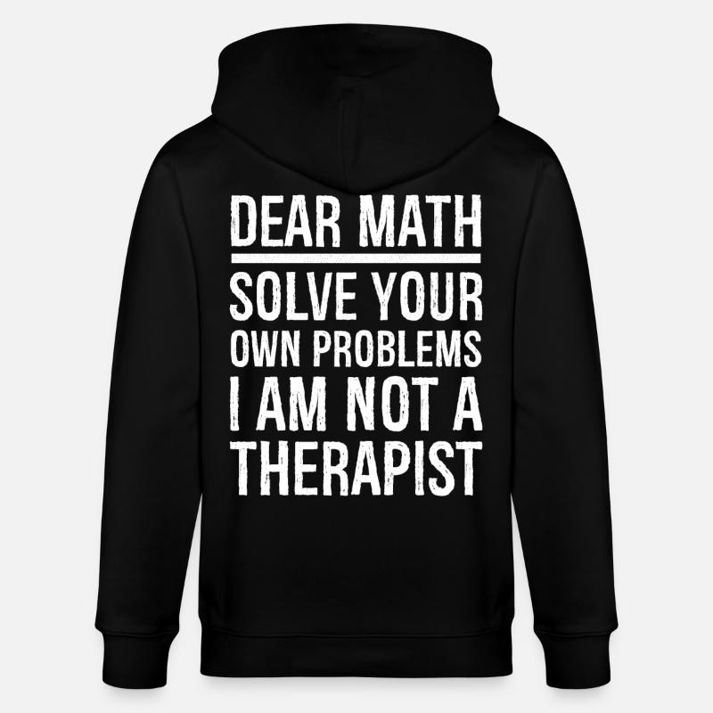 dear math funny shirt - Veste à capuche bio CULTIVATOR Stanley/Stella Unisexe - noir