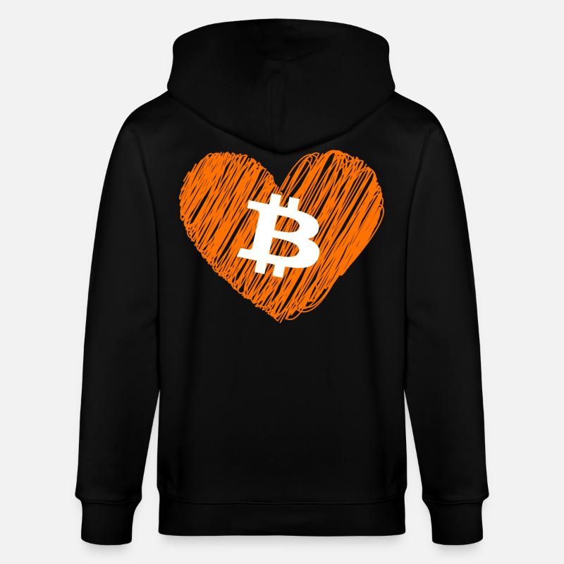 Bitcoin Crypto Cryptocurrency Splash - Veste à capuche bio CULTIVATOR Stanley/Stella Unisexe - noir