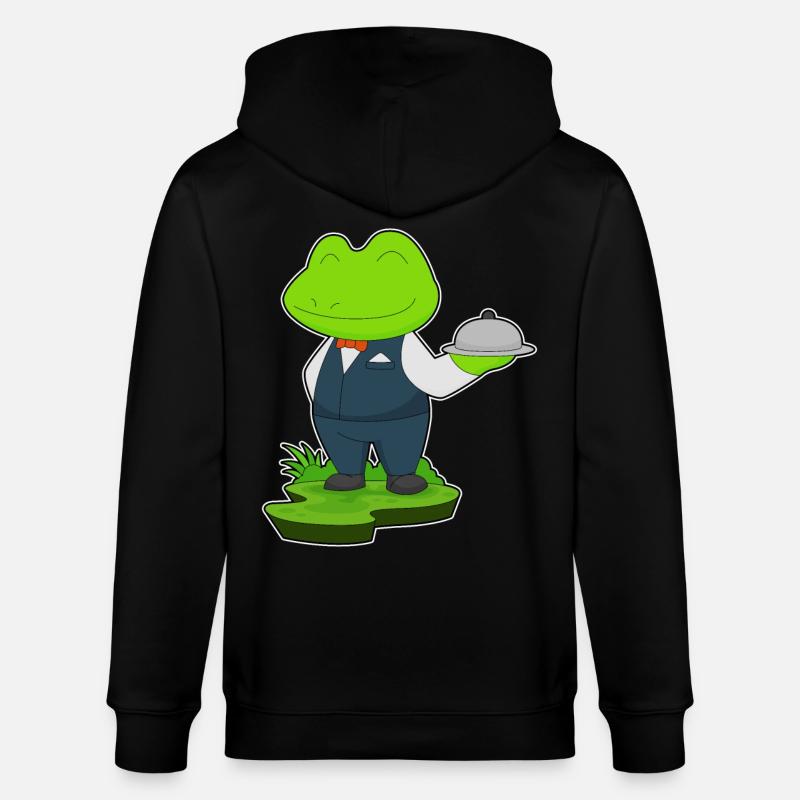 Frosch Kellner Servierplatte - Stanley/Stella Unisex Bio-Kapuzenjacke CULTIVATOR  - Schwarz