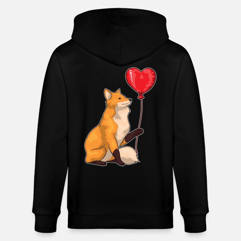 Fuchs Luftballon - Stanley/Stella Unisex Bio-Kapuzenjacke CULTIVATOR - Schwarz