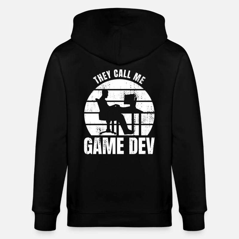 Ils m’appellent Game Dev - Veste à capuche bio CULTIVATOR Stanley/Stella Unisexe - noir